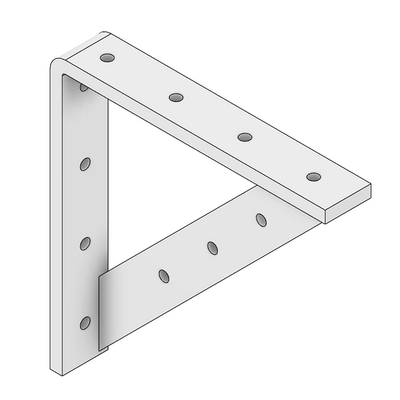 40-408-1 MODULAR SOLUTIONS 180MM X 180MM SHELF ANGLE BRACKET WITH HARDWARE